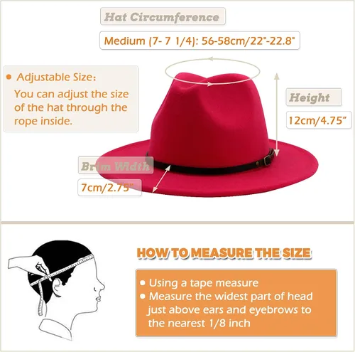 Vista 35 de Lisianthus - Sombrero con cinta con hebilla de ajuste, para mujer, modelo Fedora