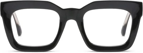 Vista 7 de AQWANO Elegantes anteojos de lectura cuadrados de gran tamaño para hombres y mujeres, diseño de moda, lectores de marco grande, lentes