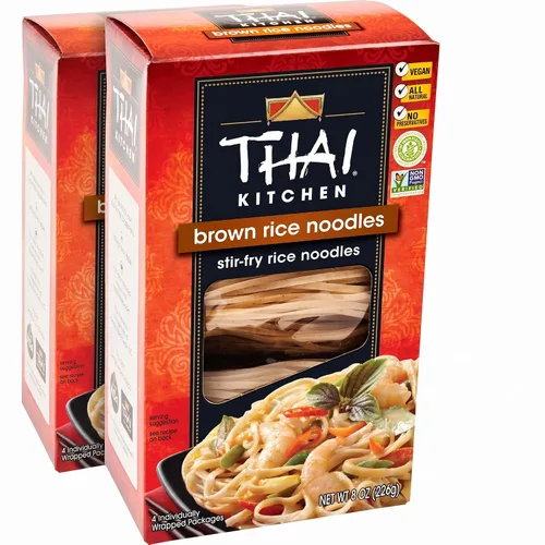 Vista 7 de Thai Kitchen Fideos de arroz integral sin gluten, 8 onzas