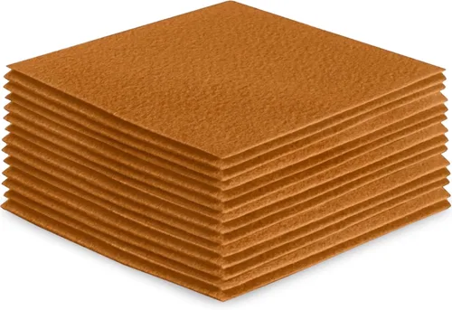 Vista 100 de FabricLA Hojas de fieltro acrílico para manualidades, cuadrados de fieltro precortados suaves de 4 x 4 pulgadas (3.9 in x 3.9 in), utiliza hojas