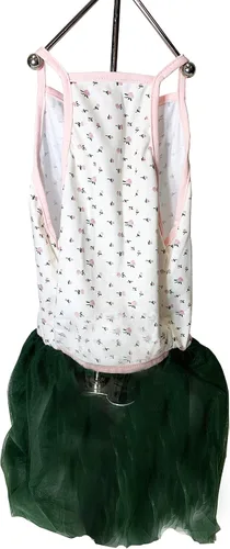 Vista 9 de Midlee Vestido para perro grande con tutú rosa rosa (XXL)