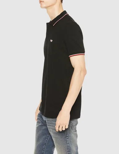 Vista 4 de Diesel Camisa polo Smith para hombre, color negro