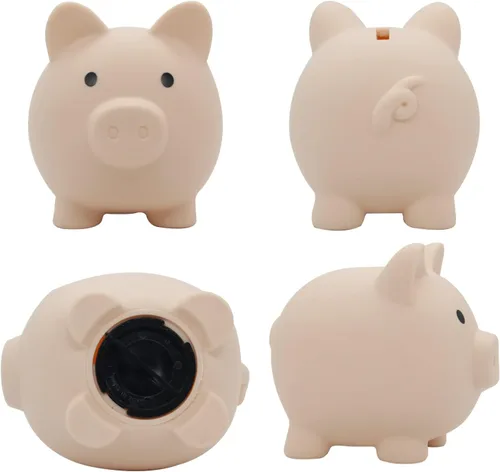 Vista 3 de AIFLM Alcancía personalizada con nombre personalizado, caja de dinero para niñas y niños, caja de dinero de ahorro para cumpleaños, Navidad, día