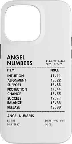 Vista 21 de Angel Numbers Receipt 111 222 333 444 - Funda de numerología espiritual para iPhone 17