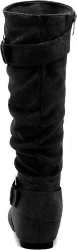 Vista 4 de DREAM PAIRS Women's Knee High Low Hidden Wedge Boots