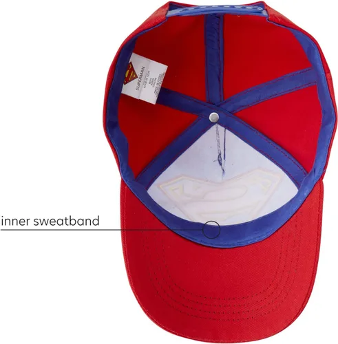 Vista 5 de DC Comics Boys' Super Hero Baseball Cap - 3D Superman, Batman, Justice League Hat (2T-7)