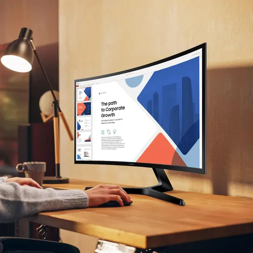Vista 15 de Samsung Monitor de computadora curvo Essential S3 (S36GD) Series FHD 1800R