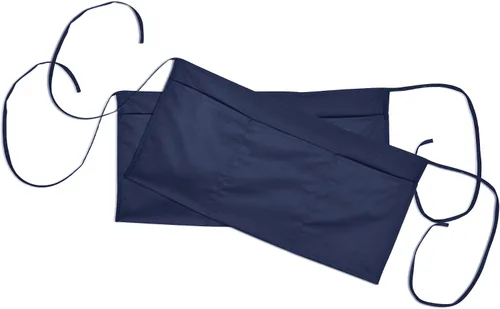 Vista 10 de DALIX Delantales grandes de 24 pulgadas para barman dinero cocina restaurante cintura babero delantal (3 bolsillos) azul marino