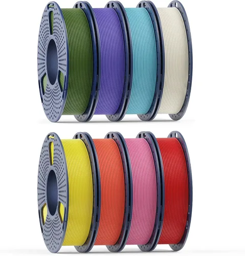 Vista 30 de SUNLU - Filamento PLA mate de 1/16 pulgadas para impresora 3D, carrete compatible con filamento de repuesto Bambulab, de 2.2 libras, textura