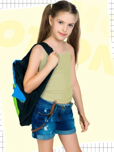 Vista 2 de Geyoga Camisola sin mangas con espalda cruzada para niña, paquete de 6