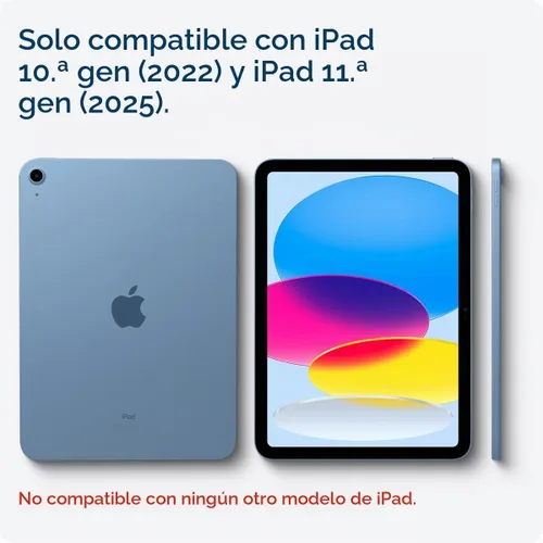 Vista 2 de Spigen Funda para iPad A16 de 11 pulgadas, 11ª generación (2025), funda para iPad de 10.9 pulgadas (2022), Ultra Hybrid Pro, funda protectora