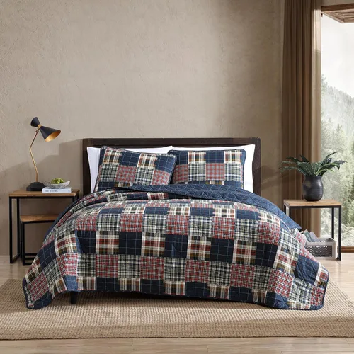 Vista 16 de Eddie Bauer - Juego de edredón twin, ropa de cama de algodón naturalmente suave con una sensación ligera para comodidad durante todo el año Marrón