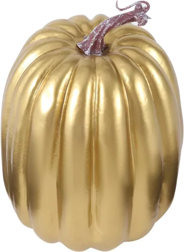 Vista 13 de Lucakuins Calabazas artificiales grandes de 8 pulgadas, calabazas blancas decorativas de espuma, lindas calabazas falsas para decoración del hogar