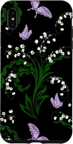 Vista 11 de Lily of The Valley and Butterflies Vintage Cottage Garden Case for iPhone 17
