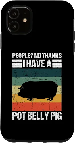 Vista 5 de iPhone 15 Pot Belly Pig Toys Food Supplies Pot Belly Pig Owner Case
