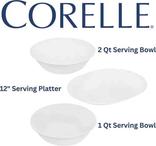 Vista 3 de Corelle Juego completo de 3 piezas blanco