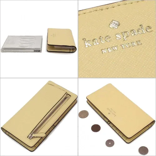 Vista 2 de Kate Spade New York Dana Cartera grande delgada de cuero plegable (mantequilla)