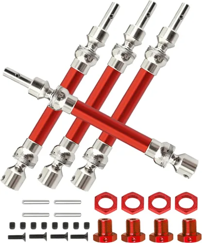 Vista 9 de Rc Eje de transmisión CVD Actualizaciones para 1/8 Typhon 4x4 3s Blx, 1/8 Typhon 550 Mega 4x4, 4 piezas Piezas de mejoras de ejes delanteros