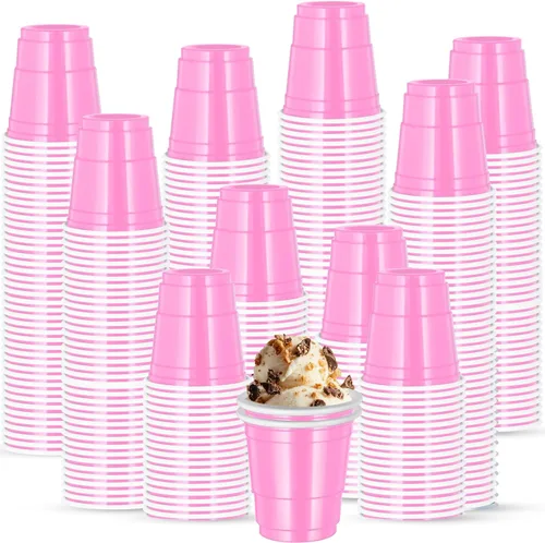 Vista 18 de 500 piezas vasos de chupito de 2 onzas de colores surtidos, vasos de chupito coloridos de plástico neón para beber, degustaciones servidas