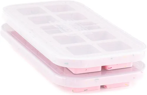 Vista 15 de Souper Cubes Moldes de silicona para congelador, 2 cucharadas, perfectos para almacenar ajo, hierbas, jengibre, pesto, pasta de tomate, jugo