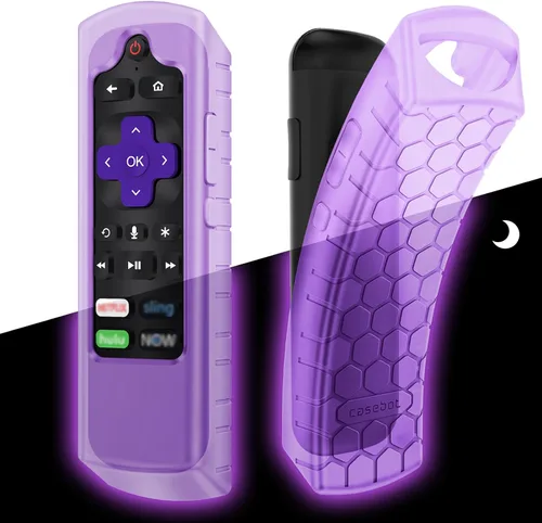 Vista 15 de CaseBot Funda de silicona para control remoto Roku Voice RCA1R/RCAL7R Verde que brilla en la oscuridad