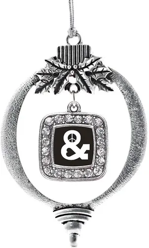 Vista 107 de Inspired Silver - Bon Voyage Cruise Ship Charm Ornamento – Adornos navideños cuadrados de plata con joyas de circonita cúbica