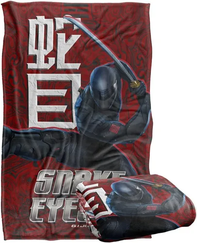 Vista 8 de Snake Eyes: G.I. Joe Origins Brush Attack Silky Touch Manta súper suave 36" x 58" Ataque de pincel