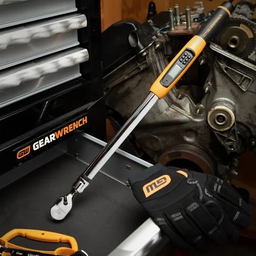 Vista 8 de GEARWRENCH Llave dinamométrica electrónica de cabeza flexible "1/2" con ángulo de 25-250 pies/libras. - 85079