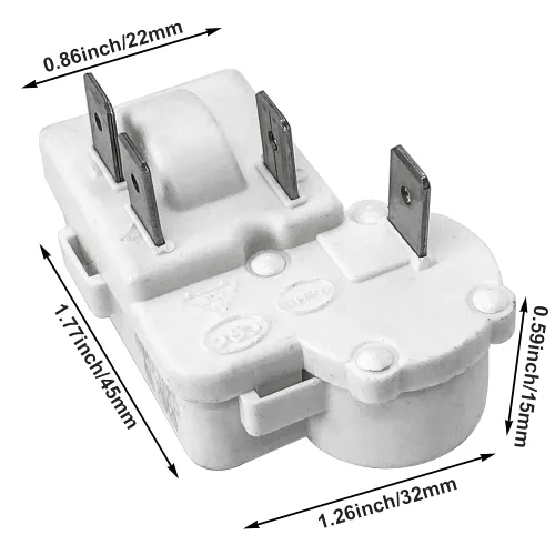 Vista 3 de Compresor de refrigerador 4Pin PTC Starter Relay Protector de carga para Hotpoint Congelador de pecho para Haier para refrigeradores Siemens