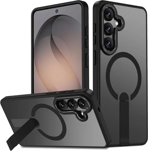 Vista 7 de Funda para Samsung Galaxy S24+ Plus [soporte integrado], compatible con carga inalámbrica MagSafe, [prueba de caídas de grado militar] Funda Azul