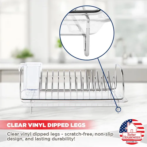 Vista 5 de Better Houseware 3423 - Juego de escurridor compacto de acero inoxidable, 12 x 9 x 5 pulgadas