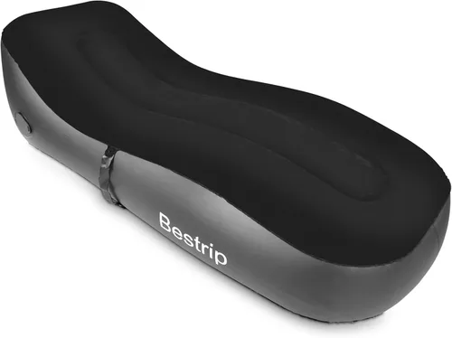 Vista 24 de Bestrip Sofá inflable con bomba incorporada – Sofá tumbona de aire de tamaño extra mejorado, cama portátil con bolsa de almacenamiento, cama