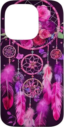 Vista 17 de Feather and Flower Dream Catcher Designed Case for iPhone 17