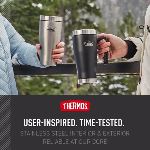 Vista 5 de THERMOS ICON SERIES, Taza de acero inoxidable, Glaciar, 16 onzas