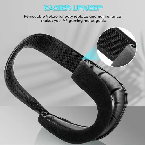 Vista 4 de Soporte de interfaz facial para Meta Oculus Quest 2, compatible con Oculus Quest 2, espaciador original, cojín de espuma sintética a prueba