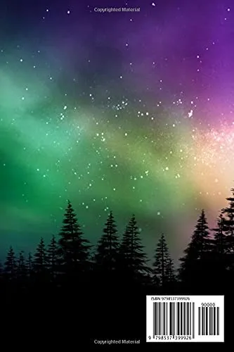 Vista 2 de Aurora borealis Notebook blank lined composition journal Aurora borealis notebook 100 pages