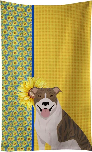 Vista 10 de Caroline's Treasures WDK5313KTWL - Toalla de cocina con diseño de girasoles de verano, color negro y tostado, Airedale Terrier, toalla de mano