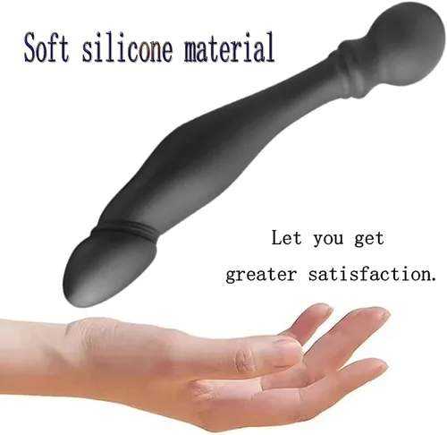 Vista 7 de Consolador de silicona masajeador de próstata, estimulación del punto G, cuentas anales para el pene, tapones anales de silicona impermeables