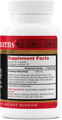 Vista 3 de Health Concerns Woman's Balance - Suplemento de apoyo a base de PMS para mujeres - Ciclo menstrual y alivio de la menopausia - Fórmula herbaria