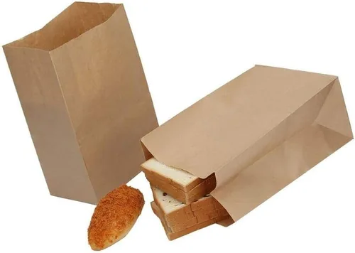 Vista 2 de Bolsas de papel kraft duraderas, perfectas y duraderas, paquete de 500 bolsas (marrón, 2 libras)