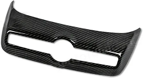 Vista 3 de Lirun Interior Center Console Conditioning AC Panel Cover Trim for Volvo XC40 2018-2020, Carbon Fiber Look