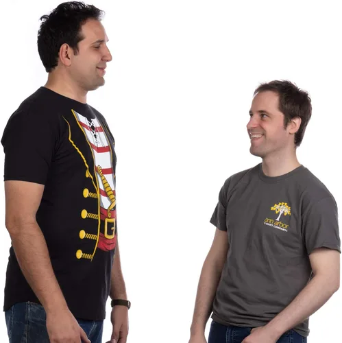 Vista 5 de Camiseta alta de talla especial con estampado gráfico divertido y texto unisex para hombre