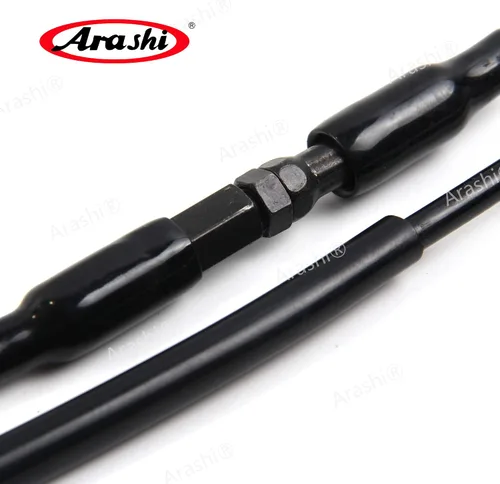 Vista 3 de Arashi Cable del acelerador para Yamaha MT-07 FZ-07 2014 2015 2016 línea de alambre inoxidable y goma accesorios de motocicleta MT07 FZ07 negro
