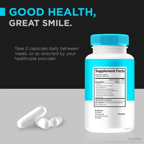 Vista 8 de DentalBright (2 unidades) - Apoyo natural para la salud bucal, cápsulas brillantes dentales oficiales, píldoras DentalBright prémium para dientes