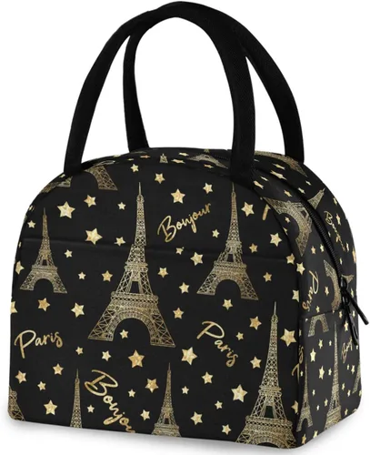 Vista 15 de Bolsa de almuerzo reutilizable para mujer africana con bolsillo frontal con cierre de cremallera aislada, bolsa térmica para el trabajo, picnic