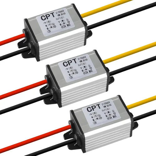 Vista 11 de Convertidor Buck de 12 V a 9 V 2 A, convertidor de potencia para automóvil, regulador de voltaje reductor de corriente CC, módulo de fuente