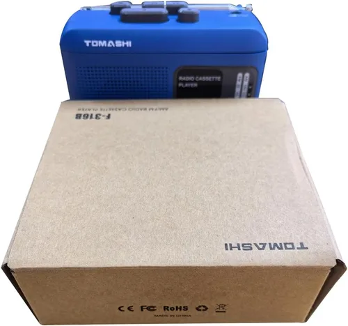Vista 7 de Reproductor grabador de casetes portátil con radio AM/FM, convertidor de cinta a USB, estilo Walkman, altavoz de 200mW, alimentado por batería