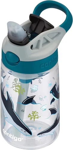 Vista 51 de Contigo Aubrey - Botella de agua para niños, paquete de 2, 20 onzas, azalea/jade y frambuesa azul. Azalea, tapa a prueba de derrames, apta