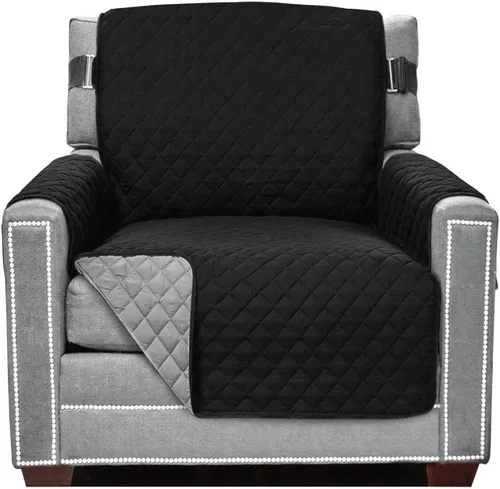 Vista 101 de Sofa Shield - Funda para sofá Loveseat con correa patentada, protector de cojín, funda reversible diseñada en EE. UU. resistente a manchas