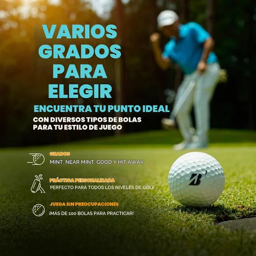 Vista 5 de ZUSSET 100% Recycled Golf Balls - Handpicked & Assorted HIT Away Used Golf Ball Bag - Ready to Play - Ideal for Driving Range Practice & Course